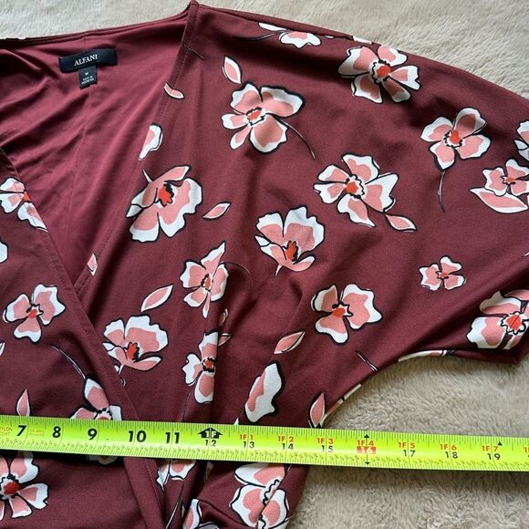5 for $40 Alfani Floral Dress Wrap Women Size M - Picture 6 of 7